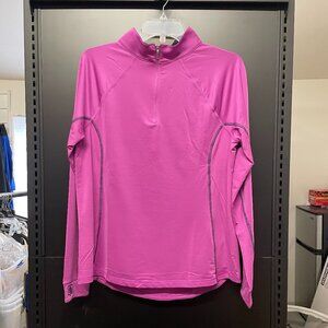 Romfh Quarter Zip Long Sleeve Sun Shirt Berry Sorbet/Violet Night X-Large